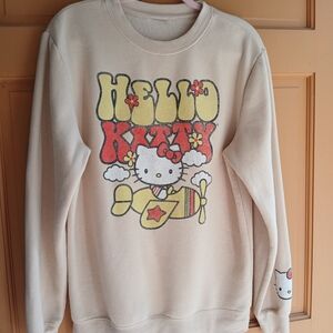 Hello Kitty Cream Graphic Sweatshirt